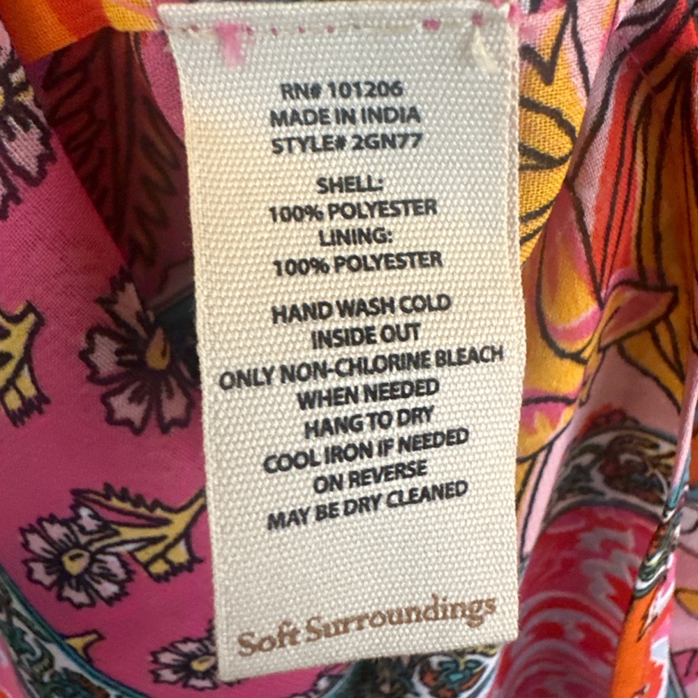 Soft Surroundings Patchwork Paisley Midi Dress Bo… - image 7